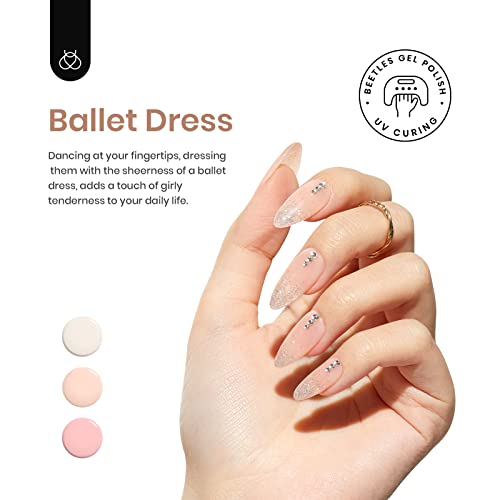 Beetles Gel Nail Polish Set 6 Colors Glitter Sky Blue Purple Gel Polish Kit Lavender Violets Gel Nail Polish Gel Nail Polish Soak off Uv LED Gel Manicure DIY Nail Home