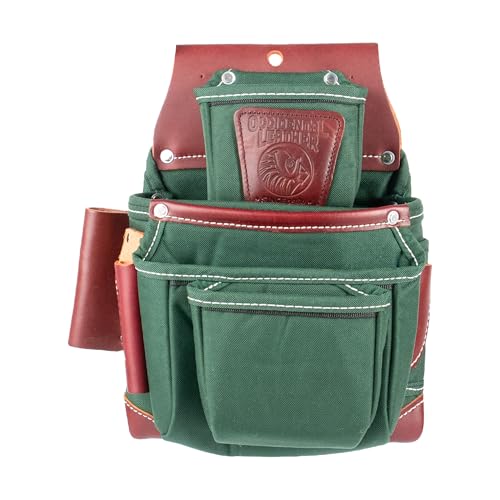 Occidental Leather OxyLights 4 Pouch Fastener Bag - Left Hand - 10 Pockets & Tool Holders - Made in USA