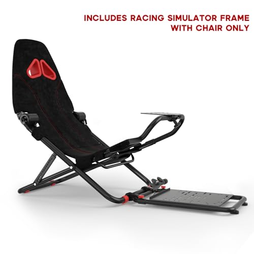 RACGTING Racing Simulator Cockpit for G920 G29 G923, Foldable Racing Simulator for Thrustmaster T248X T248 T300 T150 458 TX Xbox PS5 PS4 PC (Black)