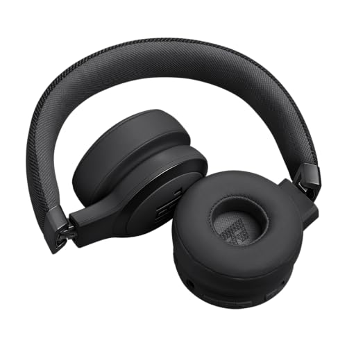 JBL Live 670NC - Wireless On-Ear Headphones with Adaptive Noise Cancelling with Smart Ambient, Up to 65H battery life with speed charge, Lightweight, comfortable and foldable design (Black)