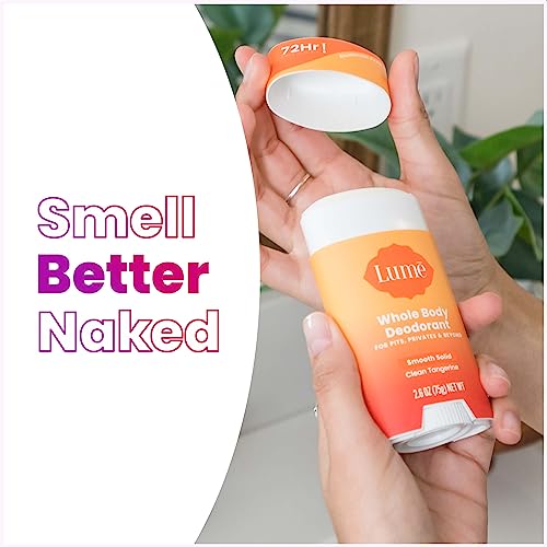 Lume Whole Body Deodorant - Invisible Cream Tube and Solid Stick - 72 Hour Odor Control - Aluminum Free, Baking Soda Free, Skin Loving - 3.0 Ounce Tube and 2.6 Ounce Solid Stick Bundle (Fresh Alpine)
