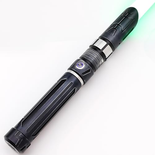Saberforms Lightsaber Dueling Light Saber with12 RGB Colors 16 Sound Fonts and Motion Control, Force FX Lightsabers with Retro Weathered Handle and Replaceable Blade, Light Sabers for Adults, Kids