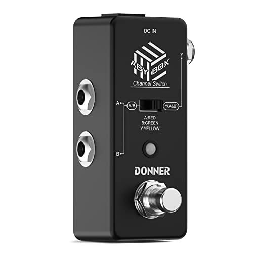 Donner Triple Looper Guitar Pedal, 90 mins Looping Time Loop Pedal with Screen, 3 Loops Looper Pedal with Unlimited Overdubs Undo/Redo