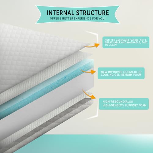 Twin Mattress, for Kids Adults, Gel Memory Foam, Medium-Firm, Twin Size Mattresses Bed in a Box, Cooling Sleep & Pressure Relief, CertiPUR-US