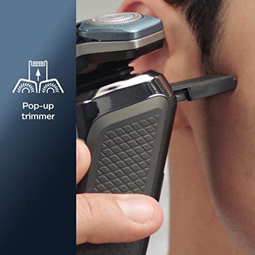 Philips Norelco Shaver 7700, Rechargeable Wet & Dry Electric Shaver with SenseIQ Technology, Quick Clean Pod, Charging Stand and Pop-up Trimmer, S7782/85 for Unisex Adult