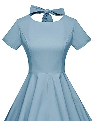 GownTown Womens 1950s Vintage Retro Party Swing Pocket Rockabillty Stretchy Dress