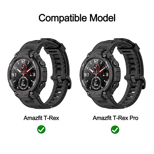 BabyValley Band Compatible with Amazfit T-rex/T-rex Pro Band Replacement Wristbands Soft Bracelet Strap for Amazfit T-rex/T-rex Pro Watch Bands Smart Watch Accessories-with Install Tools (Beige)