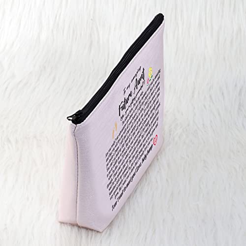 CMNIM Future Aunt Gifts Aunt Announcement Gifts New Aunt Makeup Bag Auntie To Be Gifts Aunt Cosmetic Bag (Future Aunt Makeup Bag)