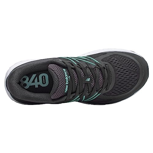 New Balance Women's W840V5 Running Shoe, Black/Storm Blue, 6.5