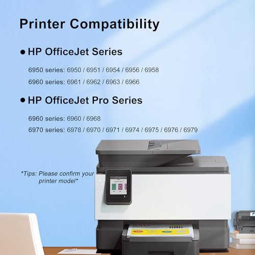 GoToners 902 XL Compatible Ink Cartridge Replacement for HP 902XL Ink Cartridges Combo Pack for Officejet Pro 6978 6968 6962 6958 6960 6970 6954 6950 6951 Printer (4 Pack, Black & CMY)