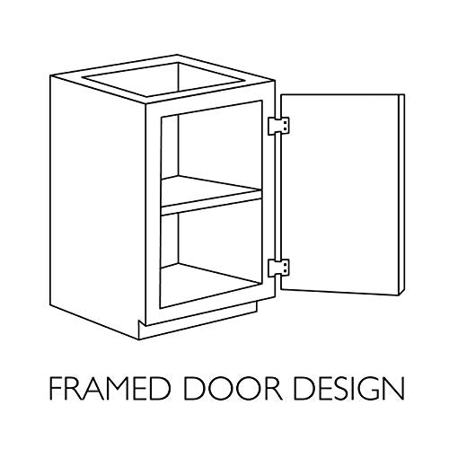 Brookings Shaker Unassembled Bridge Wall Kitchen Cabinet W3012, 30 W x 12 D x 12 H, Painted White, Solid Wood, Design House, 561621