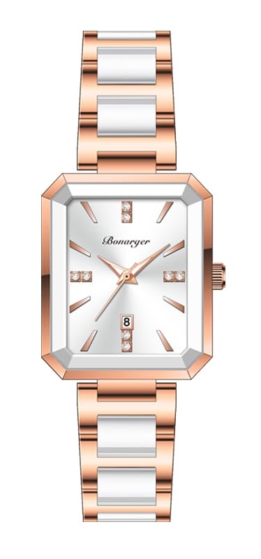 BESTKANG Classic Simplicity Rectangle Women Watches Elegant Ladies Dress Watches with Unique Stainless Steel Band