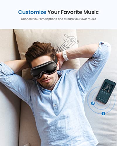 RENPHO Eyeris 1 Eye Massager with Heat Christmas Birthday Gifts for Women, FSA/HSA Eligible Face Massager for Migraine Relief, Eye Care Mask Massager, Relax Reduce Eye Strain Dry Eye Improve Sleep