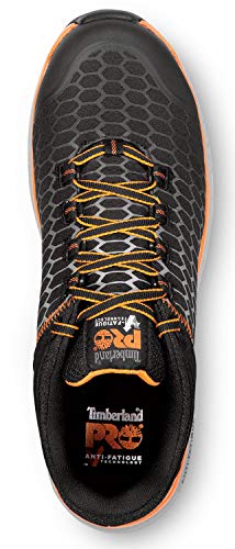 Timberland PRO Powerdrive, Men's, Black/Red, Comp Toe, EH, MaxTrax, Slip Resistant, Low Athletic, Work Shoe (10.0 M)