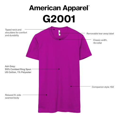 American Apparel Casual, Black-White Logo Left (Print, 1-Pack)