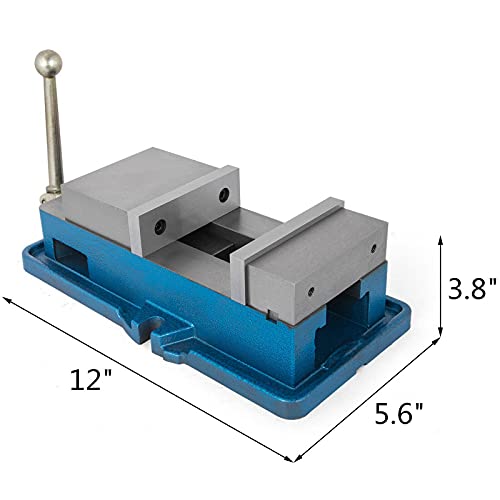 Happybuy 4 Inch ACCU Lock Down Vise Precision Milling Vise 4 Inch Jaw Width Drill Press Vise Milling Drilling Machine Bench Clamp Clamping Vice(4")