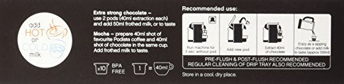 Hot Chocolate Original-Line Nespresso Compatible Capsules Hot Cocoa Pods - Smooth & Creamy - 10 Pod Package