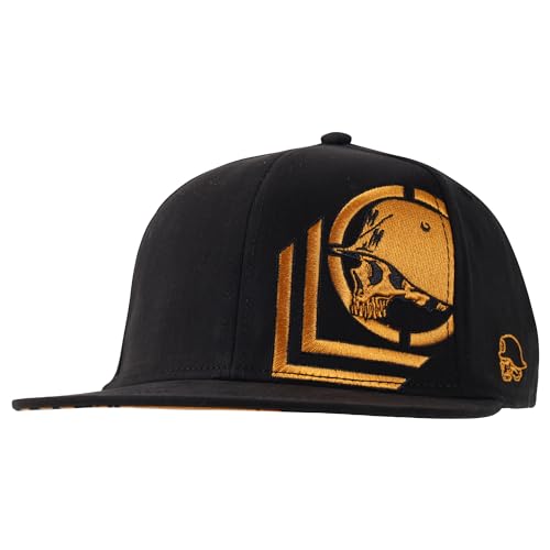 Metal Mulisha Men's Sketched Flex HAT, Black, Small-Medium