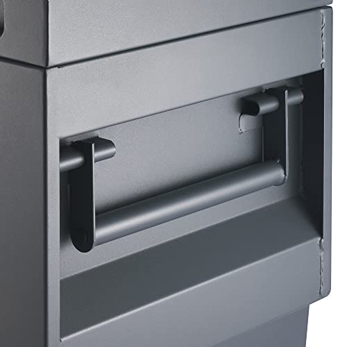 TRINITY Reinforced Steel Job Site Storage Box for Construction, Garages, Power Tools, Powder Coated Finish, 36 Inches, Gray