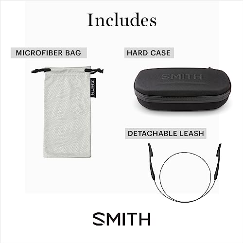 SMITH Guide’s Choice XL Sunglasses – Extra Large Performance Sports Active Sunglasses for Biking, Fishing & More – For Men & Women – Matte Black + Blue ChromaPop Glass Polarized Mirror Lenses