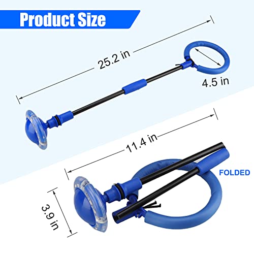 Chridark Ankle Skip Ball for Kids - Foldable Flash Wheel Skip Ball, Outside Game Toys for Kids & Adults, Gift for Boys & Girls Age 5 6 7 8 9 10 Years Old (Blue)