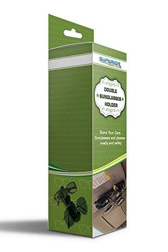 Sunglass Holder for Car Visor Clip - Sun-Glasses Holder and Ticket Card Clips - Car Visor Accessories - Luxury Eyeglass Car Mount