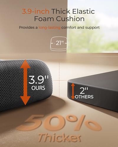 CAPOT Ergonomic Office Chair 400lbs Capacity - 3.9-inche Cushion and Tall Back Computer Desk Chair Breathable Mesh - Comfortable Swivel Office Chair with Adjustable Lumbar Support