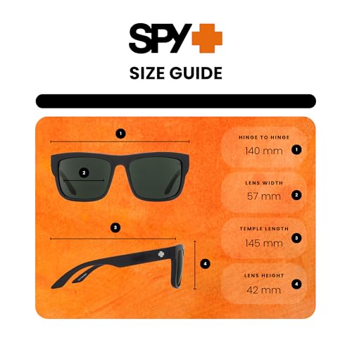 Spy Discord 673119209365 57MM Whitewall/Gray Green with Red Spectra Mirror Rectangular Sunglasses for Men+BUNDLE with ACCESSORY EYEWEAR KIT