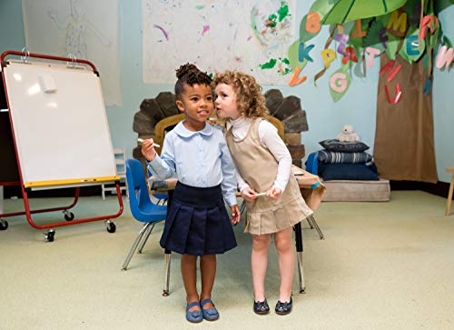 French Toast Girls' Big Ribbon Bow Pleated Jumper, Black, 12