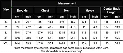 COOFANDY Men's V-Neck Linen Robe Short Sleeve Kaftan Thobe Long Gown Casual Shirt for Beach, Summer (Navy Blue, Large)