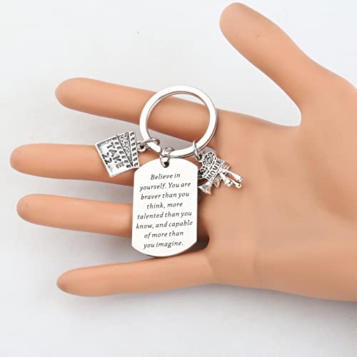 LQRI Movie Projector Keychain Film Director Gift Filmmaker Gifts Future Director Gifts Film Student Graduation Gift (silver)