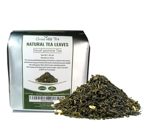 Decaf Jasmine Green Tea, Perfect beverage who wish for Caffeine-Free Tea (1 LB)