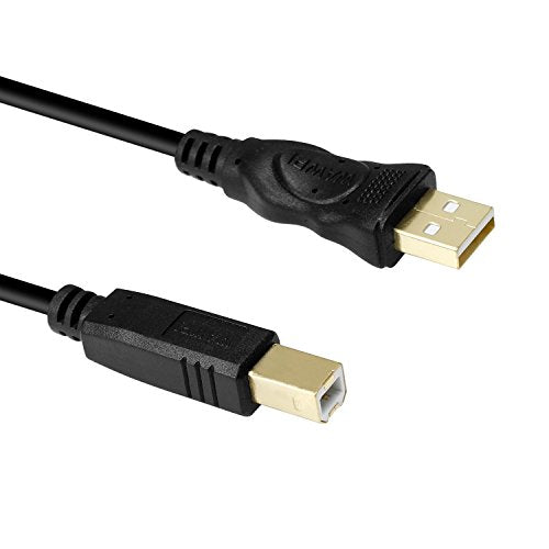 wawpi USB 2.0 Cable A to B for Printer/Scanner 16.4 feet Black(5m)