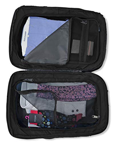 Duchamp Getaway Expandable Carry-On Backpack Suitcase (Black)