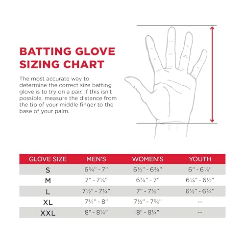 MARUCCI Signature Batting Glove V4, White/Black, Adult Medium