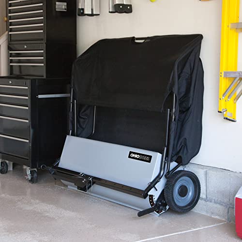Ohio Steel 4222V2 Lawn Sweeper, 22 cu.ft, Gray