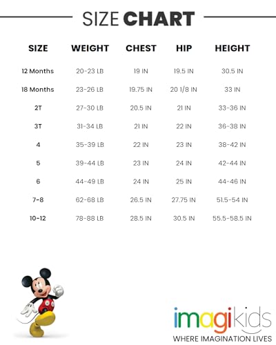 Disney Mickey Mouse Little Boys 2 Pack Long Sleeve T-Shirts Black/Red 7-8