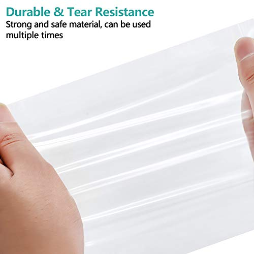 joybest 3 x 4 Inch (1000 Pcs) Clear Plastic Reclosable Zip Poly Bags - Resealable Poly Bags for Jewelry, Seeds, Storage, Organization