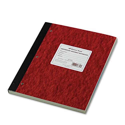 National 43649 Duplicate Lab Notebook Quadrille Rule 9 1/4 x 11 White/Yellow 200 Sheets