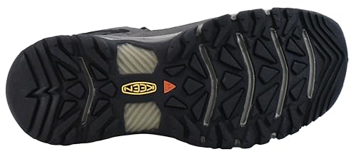 KEEN Men's Targhee 3 Mid Height Waterproof Hiking Boots, Black Olive/Golden Brown, 11.5 Wide