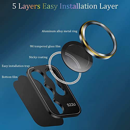Kanosan Compatible for Samsung Galaxy S24 Plus Privacy Screen Protector Tempered Glass with Camera Lens Protector Anti-Spy Screen Cover (2+2 Pack)