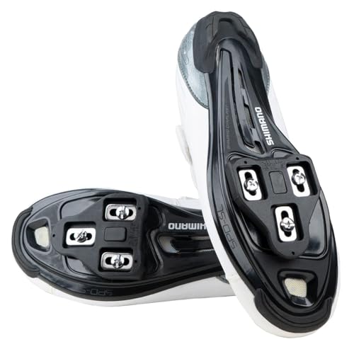 BV Bike Cleats Compatible with Look Delta and Peloton Bike - Adjustable 9 Degree Float System for Ultimate Stability and Power Transfer - Durable Red Metal Cleats for Road and Indoor Cycling Shoes