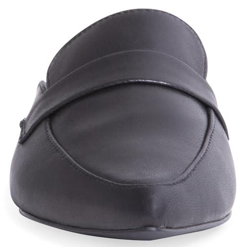 Steve Madden Women's Flavor Mule, Black Leather, 8.5 M US