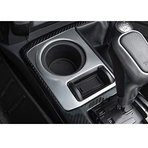 JDMCAR Compatible with Toyota 4Runner Accessories 2010-2023 2024 Premium Cup Holder, Console, and Door Pocket Inserts Kit (2 Row, Black Trim)-27PC Set