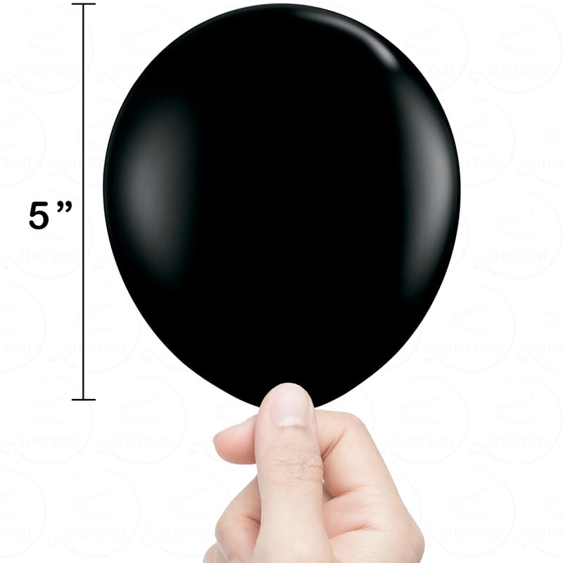 AFTERLOON® Biodegradable Mini Balloons 144 pcs Pastel Gray 5 Inch, Matte Color Thickened Extra Strong Latex Helium Float, Baby Shower Gender Reveal Garland Wedding Birthday Party Decorations