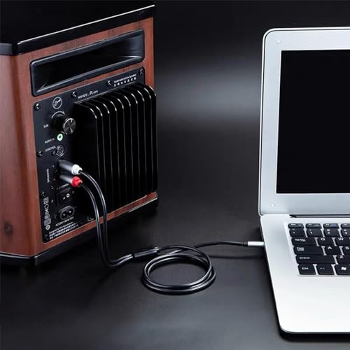 tsrqponmlkjlh RCA to 3.5mm Audio Cable 10FT 2RCA to Y Splitter Aux for Computer Cell Phone Audio Connection
