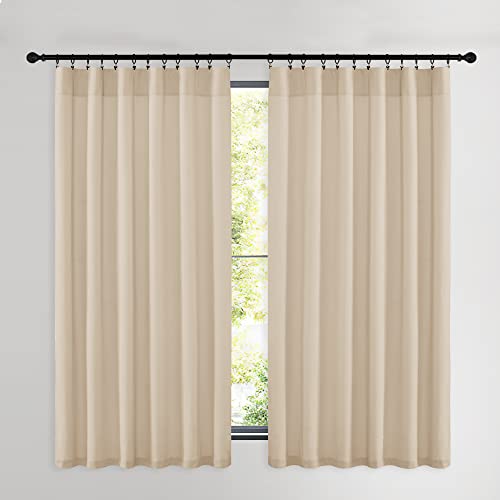 NICETOWN Room Darkening Greyish Blue Velvet Curtains, Rod Pocket Super Soft Thick Panels, Cold Resistant Drapes for Infant Room and Nursery (2 Panels, 96 inches Long)