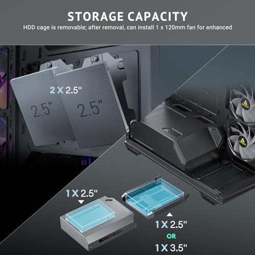 Antec C3 ARGB, 3 x 120mm & 1 x 120mm ARGB PWM Fans Included, Up to 8 Fans Simultaneously, Type-C,Seamless Tempered Glass Front & Side Panels, 360mm Radiator Support, Mid-Tower ATX PC Case