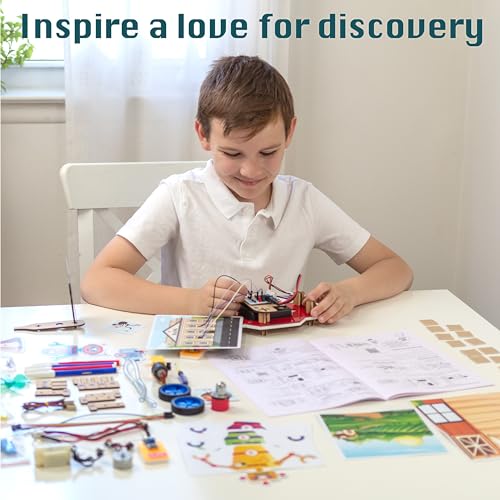 ButterflyEdufields 10in1 STEM Robotics Kit for Kids Ages 8-10-12 | DIY Electronics Engineering Sensors Toy | Science Kits for Kids Age 8-10-12 Years Boys and Girls | Best Educational Birthday Gift