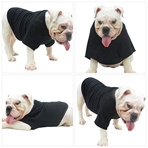 Lovelonglong Pet Clothing Dog Costumes Basic Blank T-Shirt Tee Shirts for Large Dogs Green XXXXL